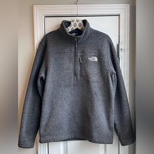 The North Face Men's Gordon Lyons Half Zip Fleece Heather Gray Size Medium